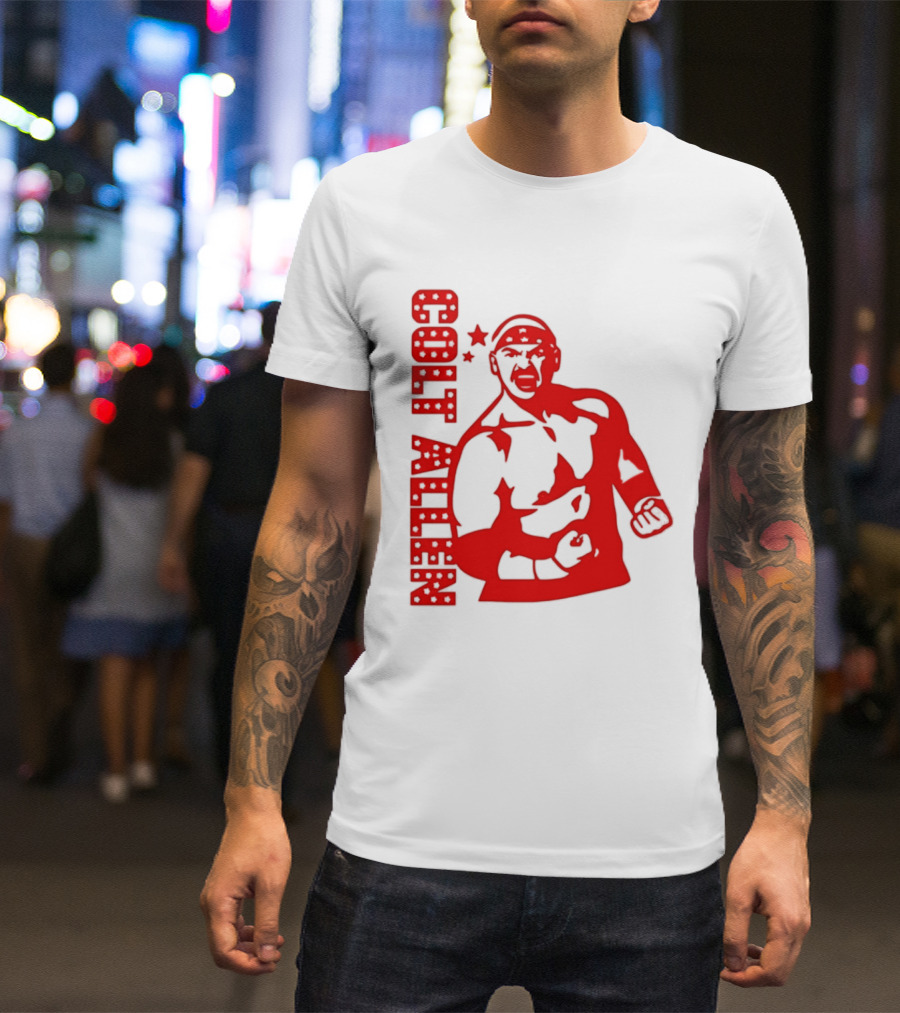 Bald Eagle Colt Allen Red Bold Star Striker T-Shirt