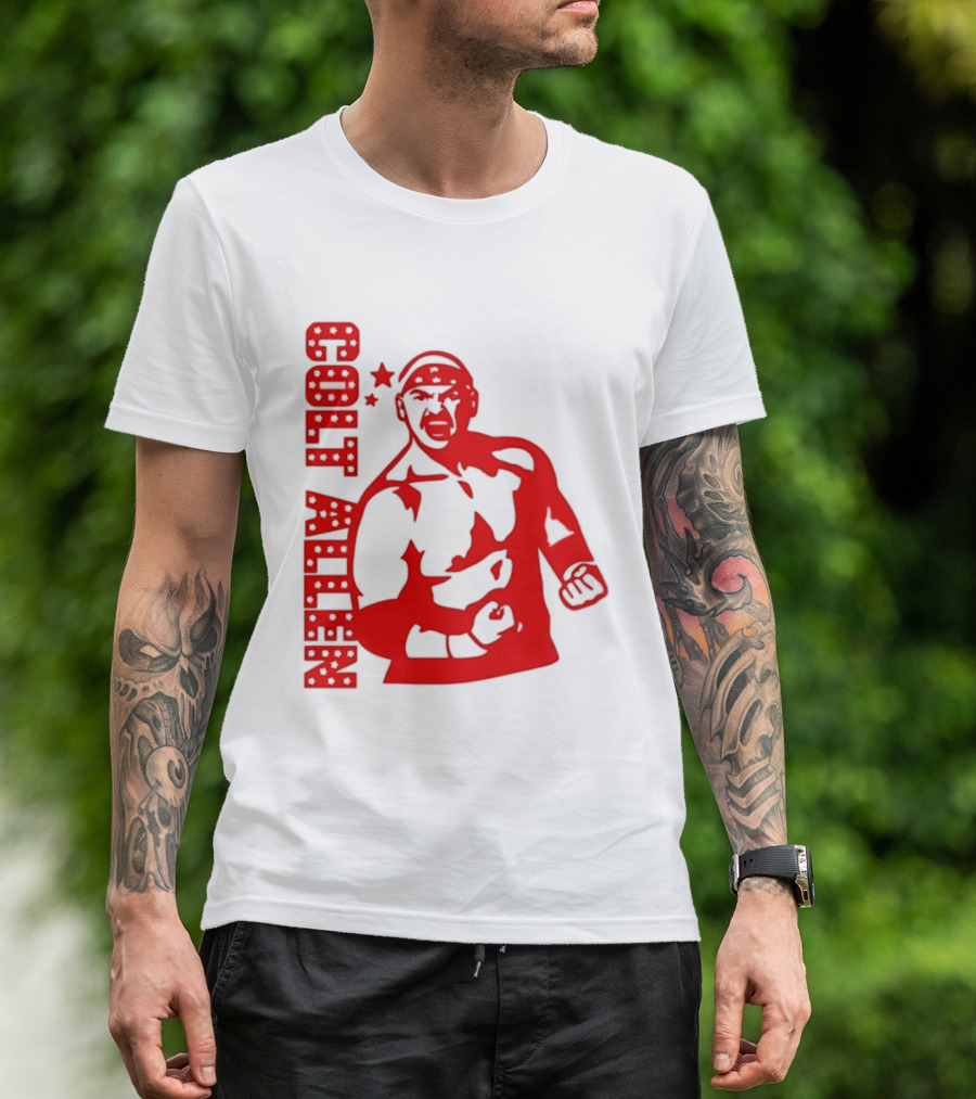 Bald Eagle Colt Allen Red Bold Star Striker T-Shirt