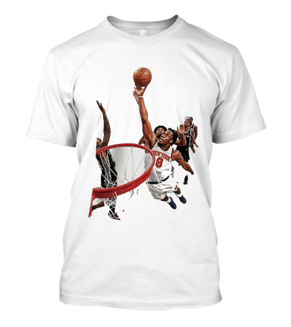 Obi Toppin New York Knicks NBA Layup Action T-Shirt