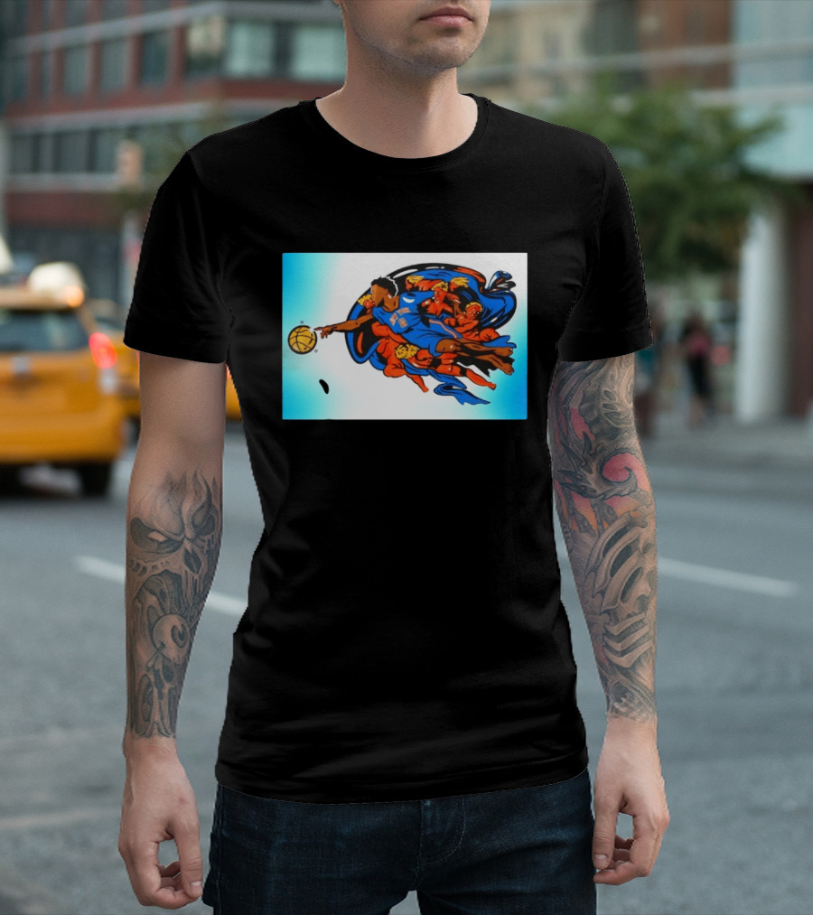 OG Anunoby New York Knicks Creation Of Adam Basketball T-Shirt
