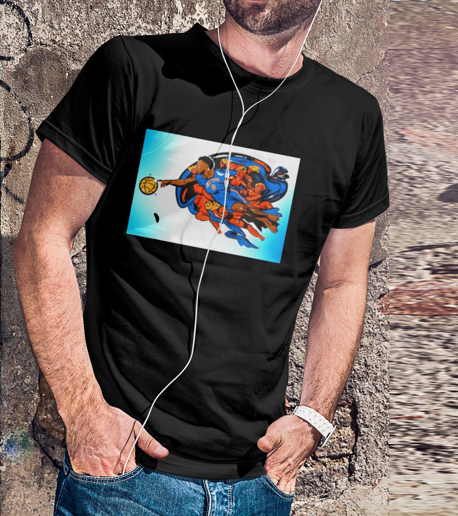 OG Anunoby New York Knicks Creation Of Adam Basketball T-Shirt