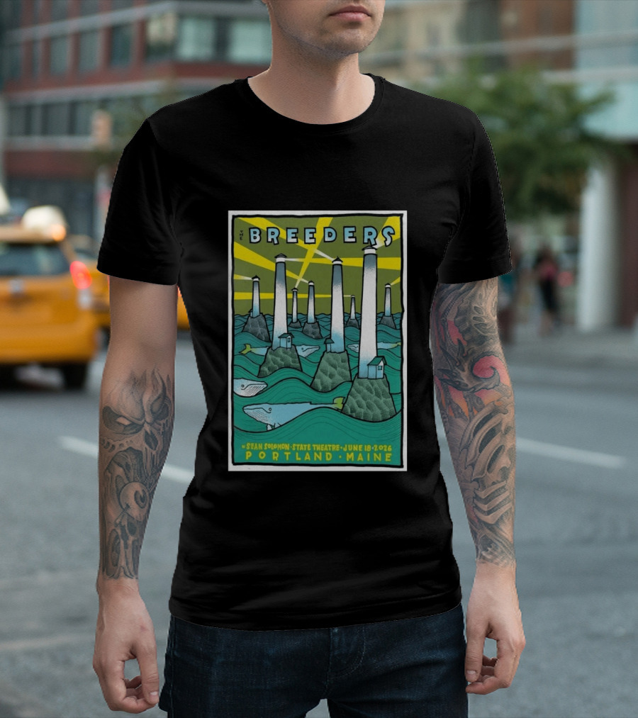 Breeders Sean Solomon State Theatre Portland Maine June 18 2026 T-Shirt