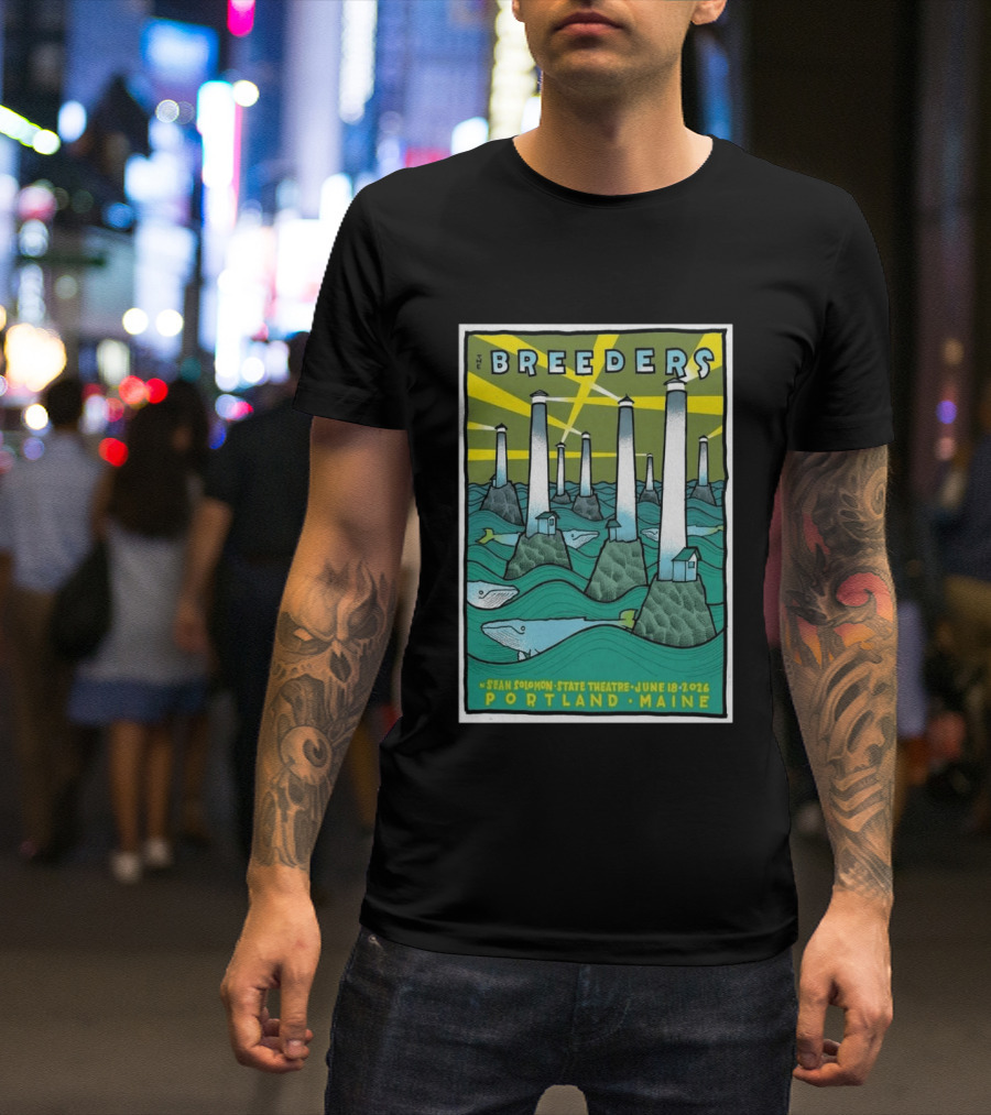 Breeders Sean Solomon State Theatre Portland Maine June 18 2026 T-Shirt