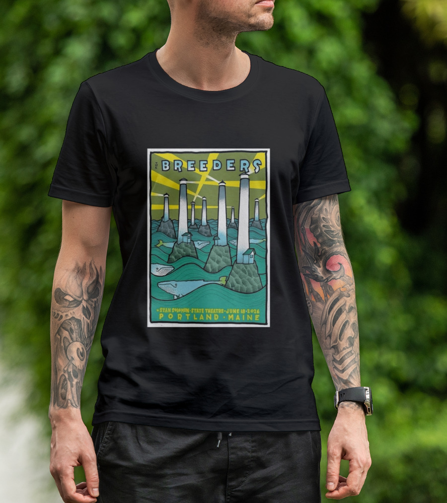 Breeders Sean Solomon State Theatre Portland Maine June 18 2026 T-Shirt