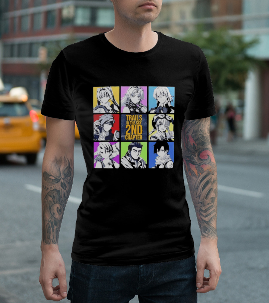 Trails In The Sky 2nd Chapter Main Cast Character Grid T-Shirt