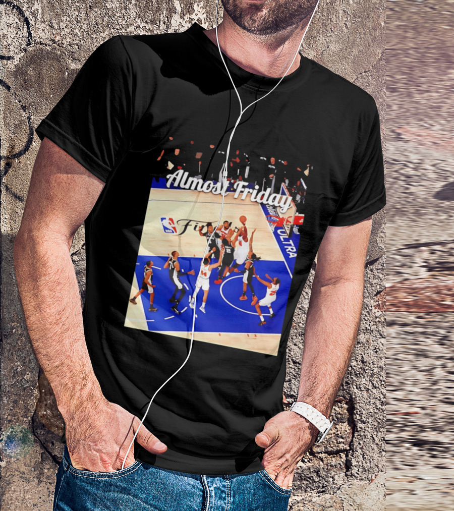 Almost Friday New York Knicks NBA Fit Game 4 Action Scene T-Shirt