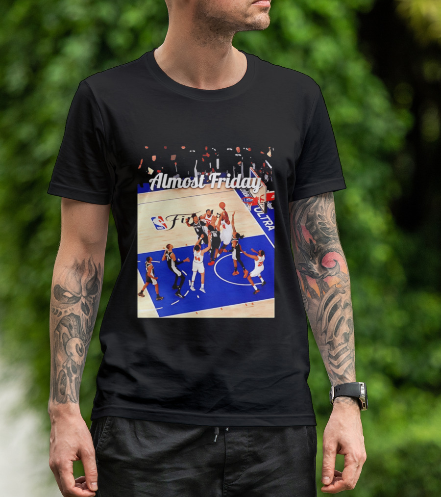 Almost Friday New York Knicks NBA Fit Game 4 Action Scene T-Shirt