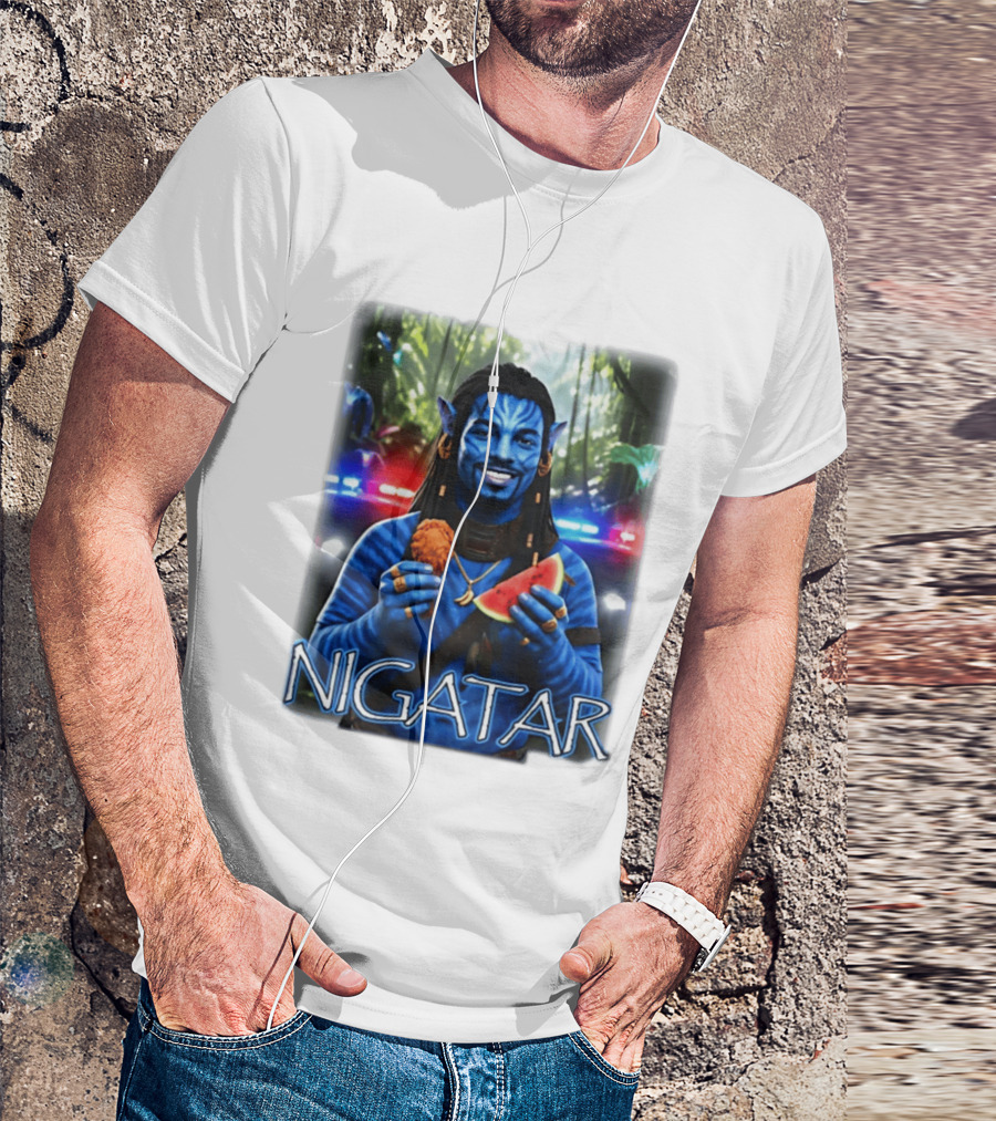 Nigatar Avatar Meme Watermelon And Chicken T-Shirt