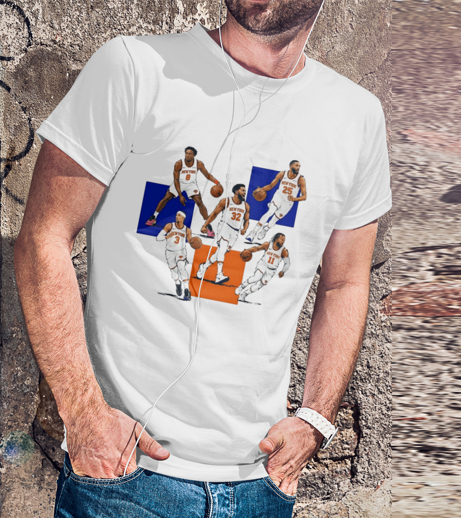 Og Anunoby Josh Hart Karl Anthony Towns Mikal Bridges Jalen Brunson New York Knicks Basketball Players T-Shirt