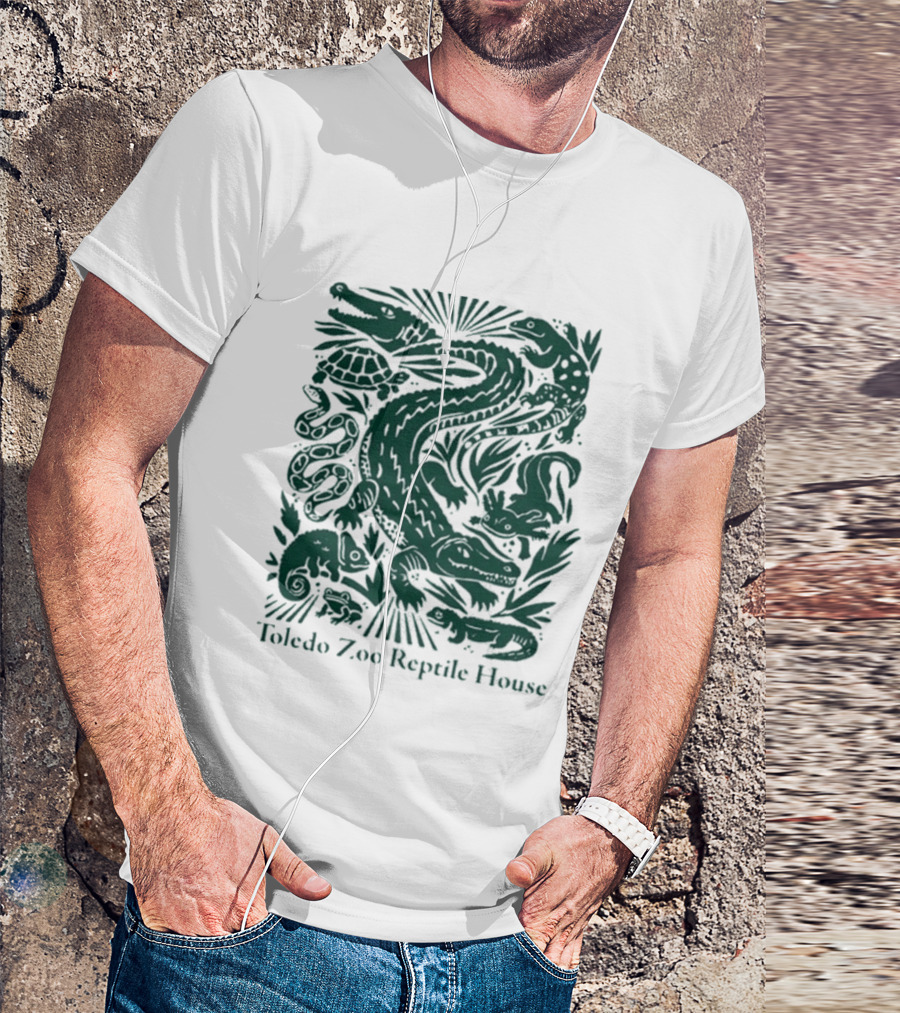 Toledo Zoo Reptile House Alligator Snake Turtle Lizard T-Shirt