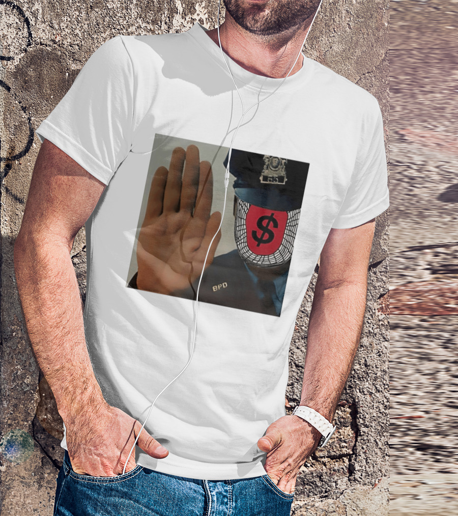 Angel Dust C2tt Album BPD Officer Dollar Symbol Face T-Shirt