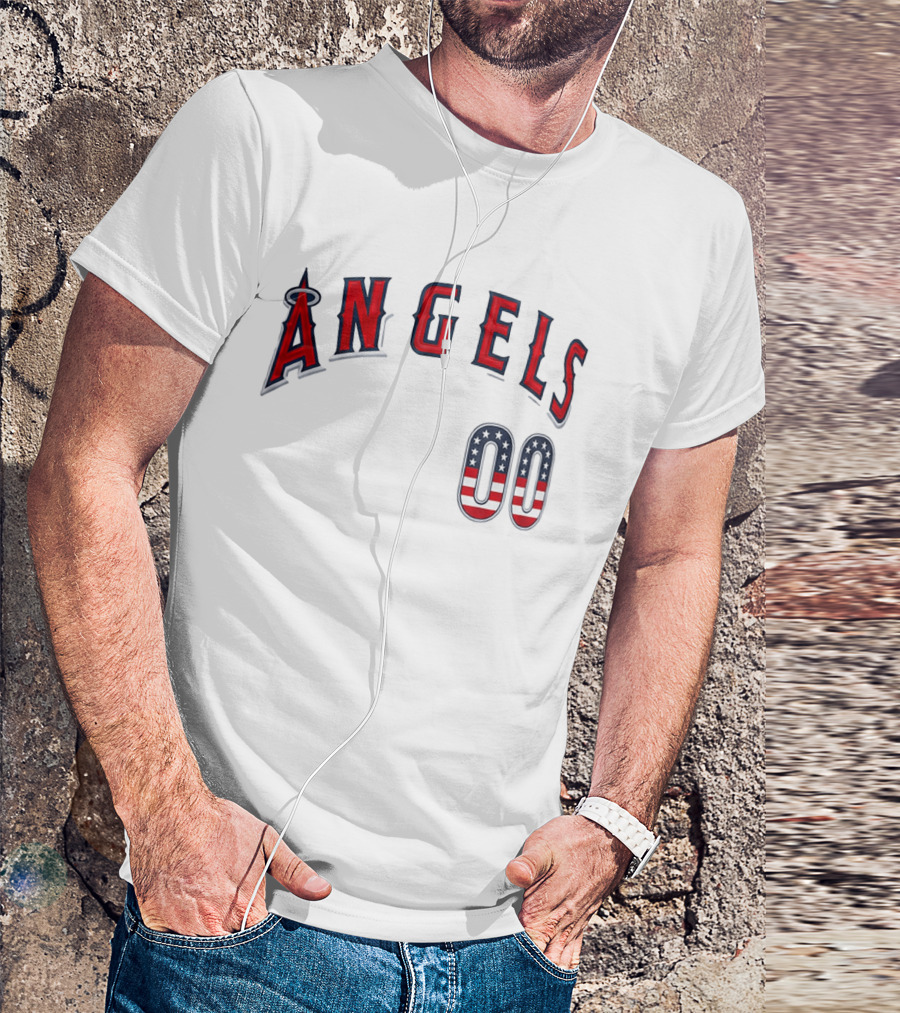 Angels 00 USA Stars And Stripes T-Shirt