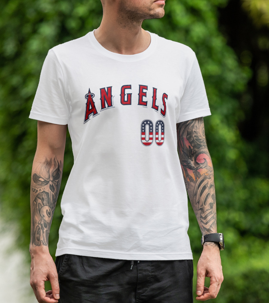 Angels 00 USA Stars And Stripes T-Shirt