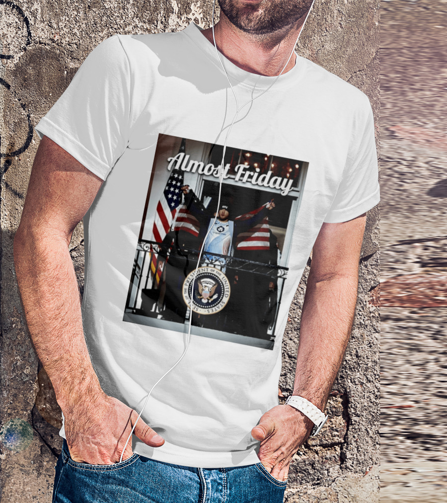 Almost Friday UFC White House Presidential Seal USA Flag T-Shirt