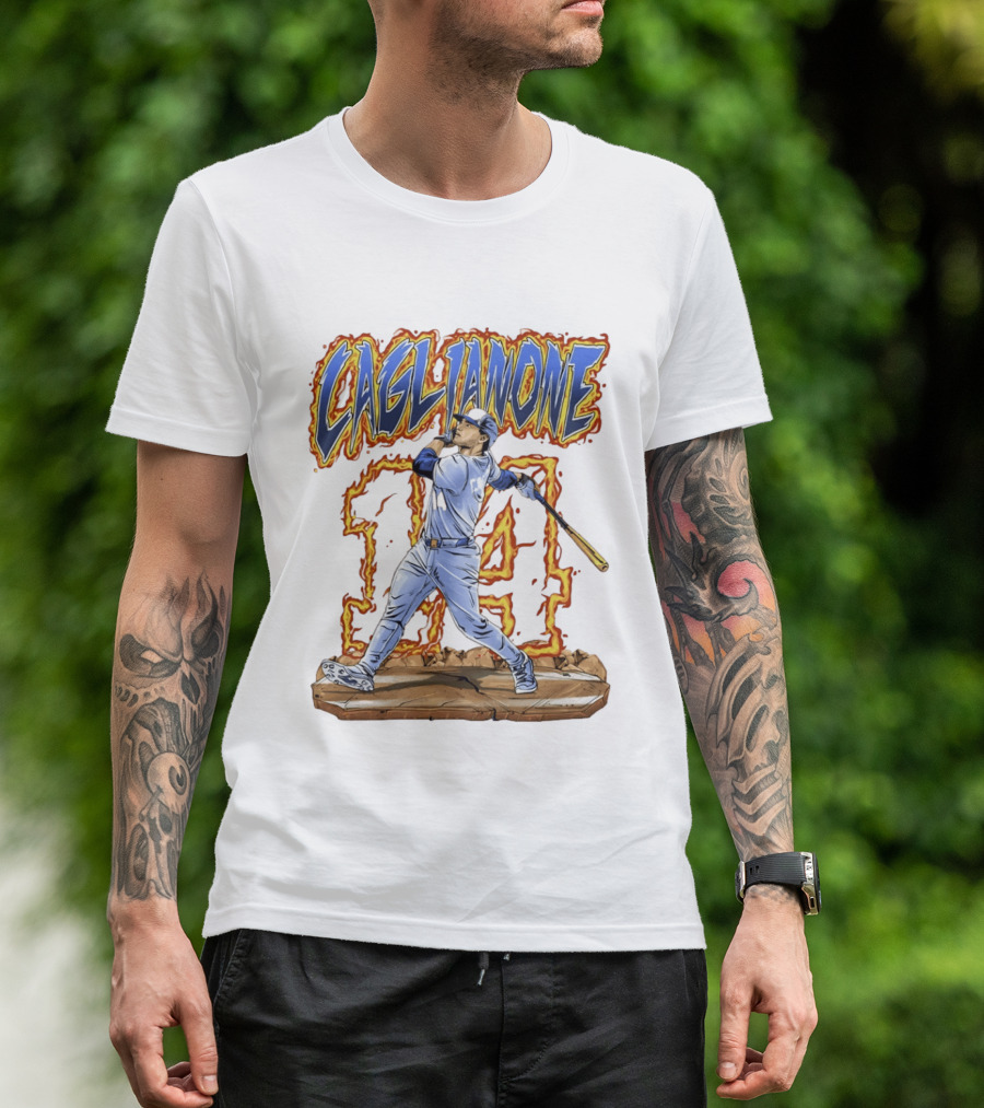 Caglianone Number 14 Kansas City Royals Baseball Player T-Shirt