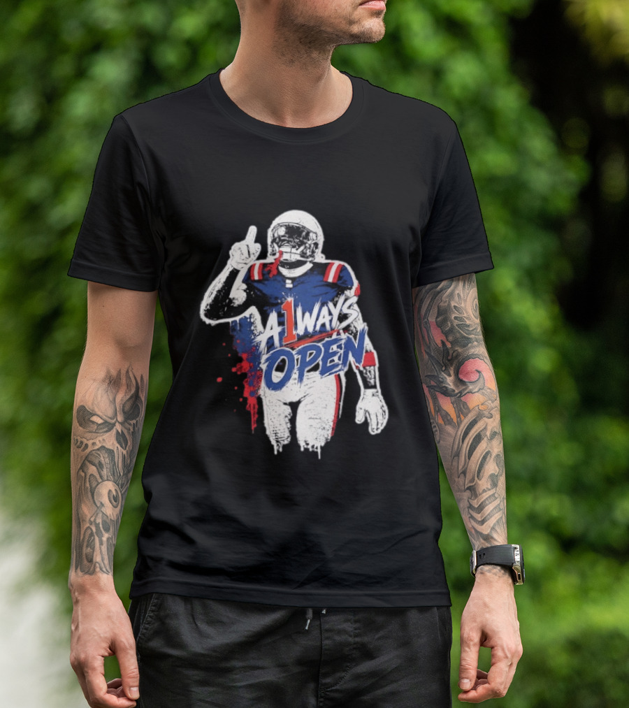 A1ways Open New England Patriots Football Player T-Shirt