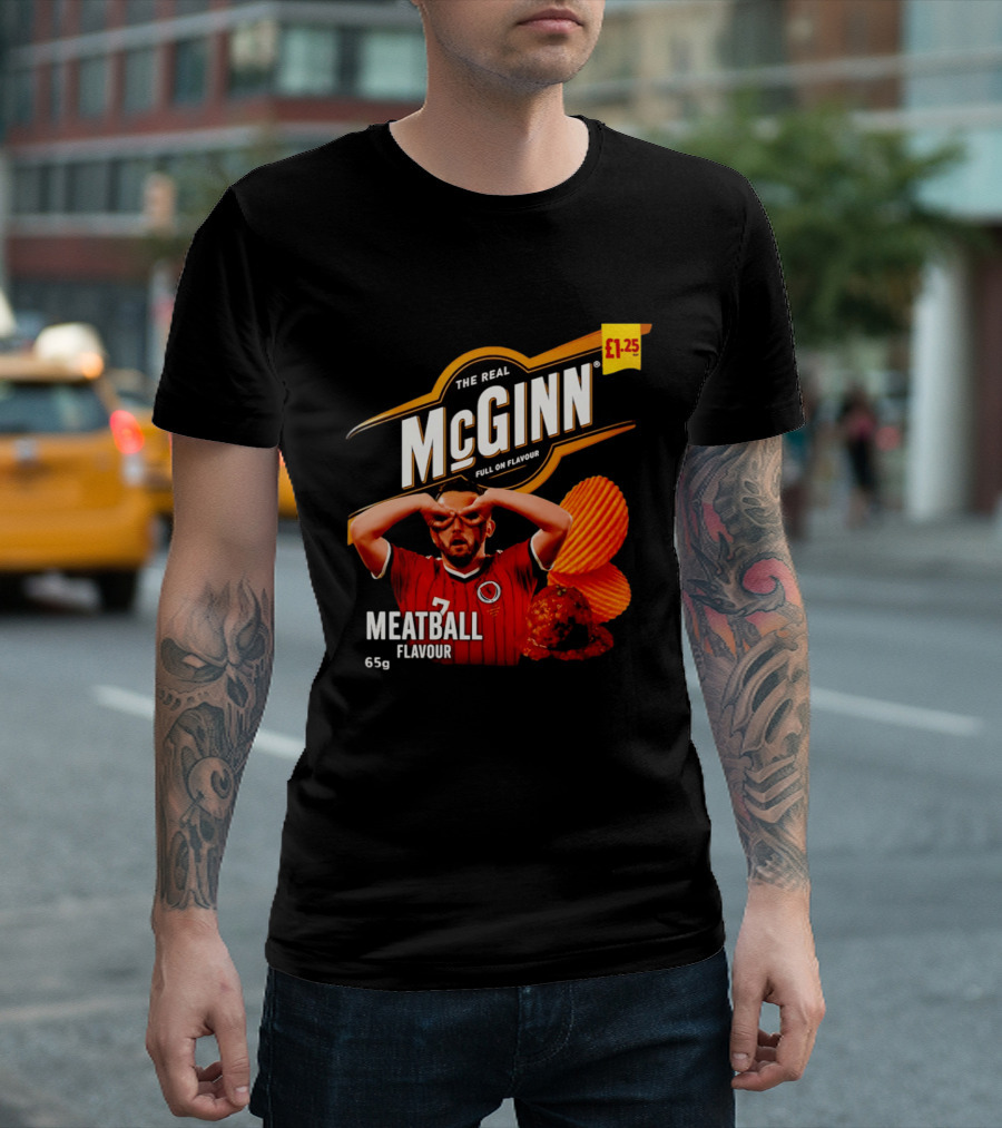 The Real McGinn Full On Flavour Meatball 65g £1.25 T-Shirt