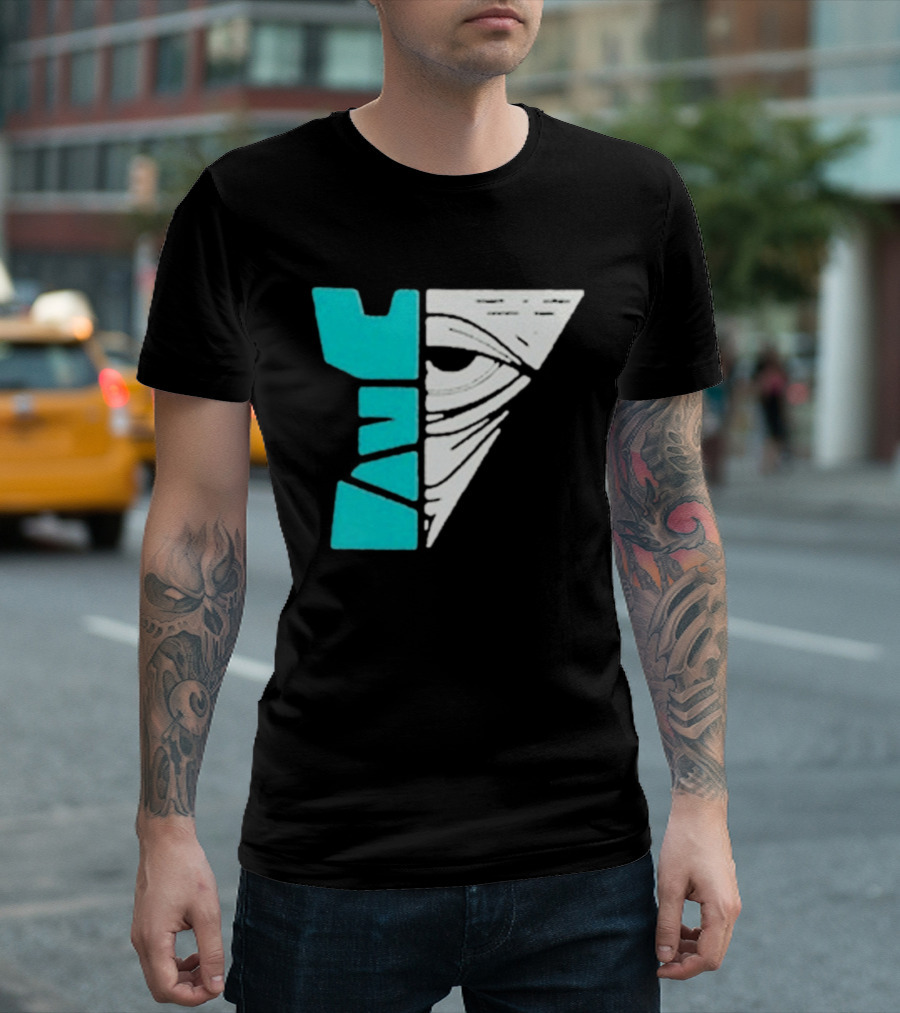 Kastle Group Whitephos X Kastle Face Off Bold Geometric Abstract T-Shirt