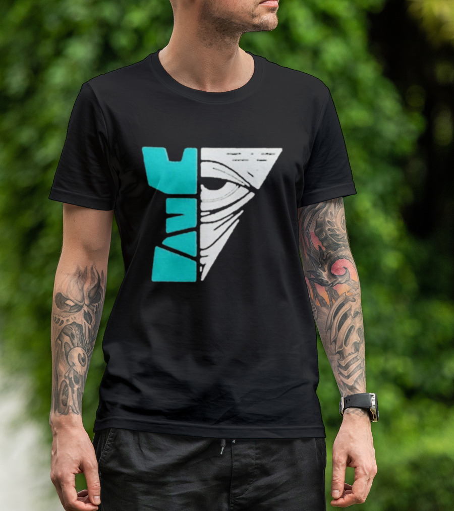 Kastle Group Whitephos X Kastle Face Off Bold Geometric Abstract T-Shirt