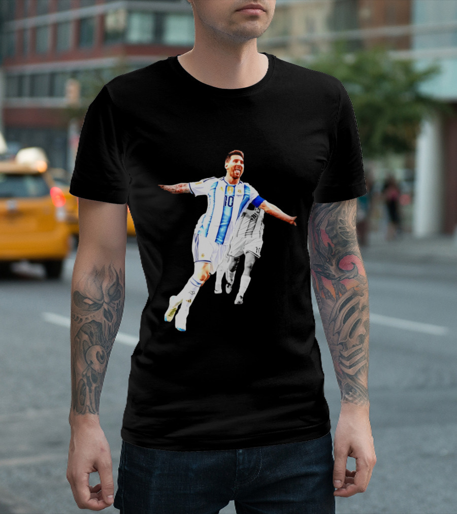 Lionel Messi Number 10 Argentina National Team Iconic Celebration T-Shirt