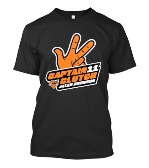 New York Knicks 11 Jalen Brunson Captain Clutch T-Shirt