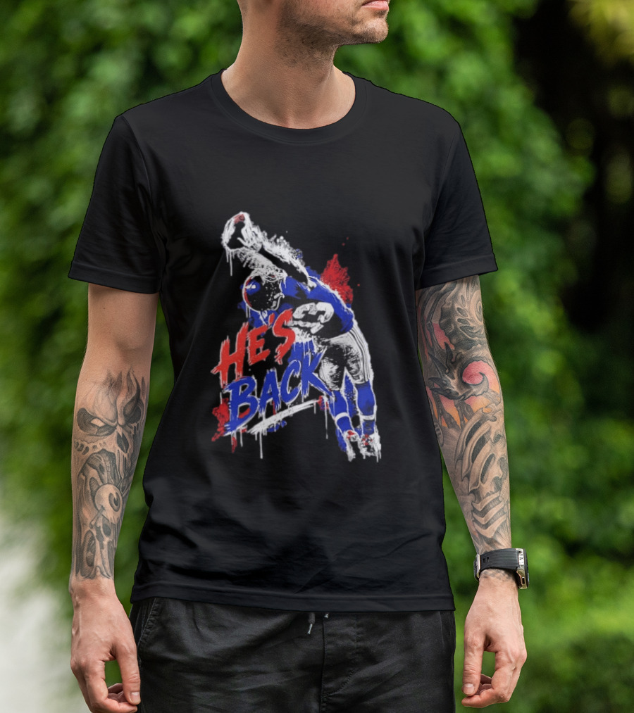 Odell Beckham Jr. He's Back 13 New York Giants Iconic Catch T-Shirt