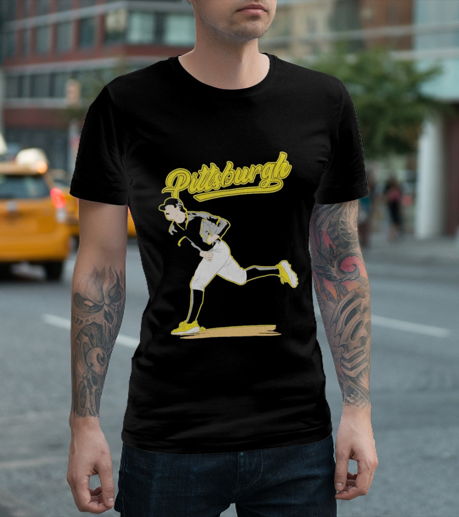 Pittsburgh Pirates Kent Tekulve Pitching Iconic Style Retro Baseball T-Shirt