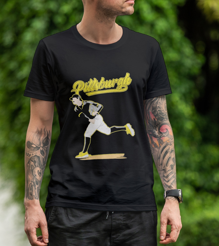 Pittsburgh Pirates Kent Tekulve Pitching Iconic Style Retro Baseball T-Shirt