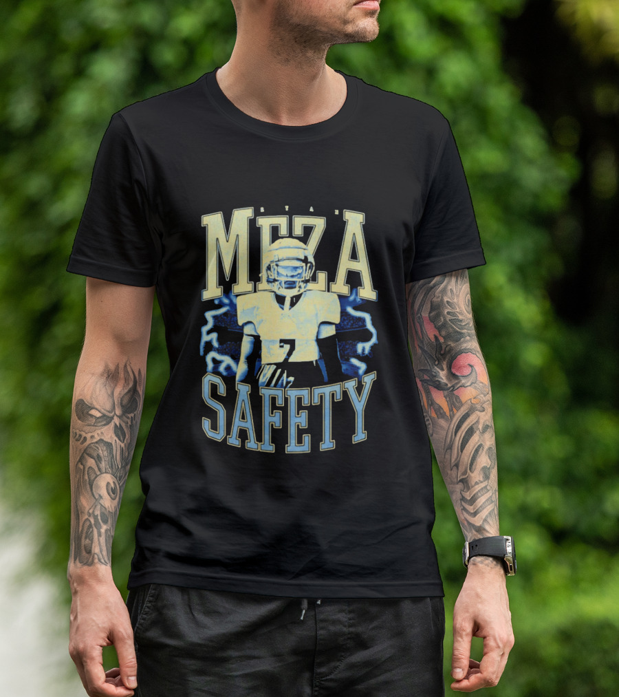 Ryan Meza Safety Football Player Number 7 T-Shirt