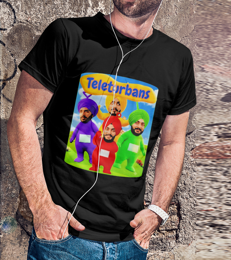 Teleturbans Colorful Characters Parody Featuring Turbans T-Shirt