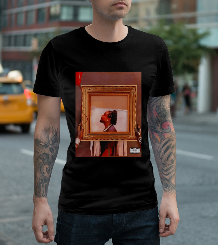 Wale Album Cover Parental Advisory Explicit Content Picture Frame T-Shirt