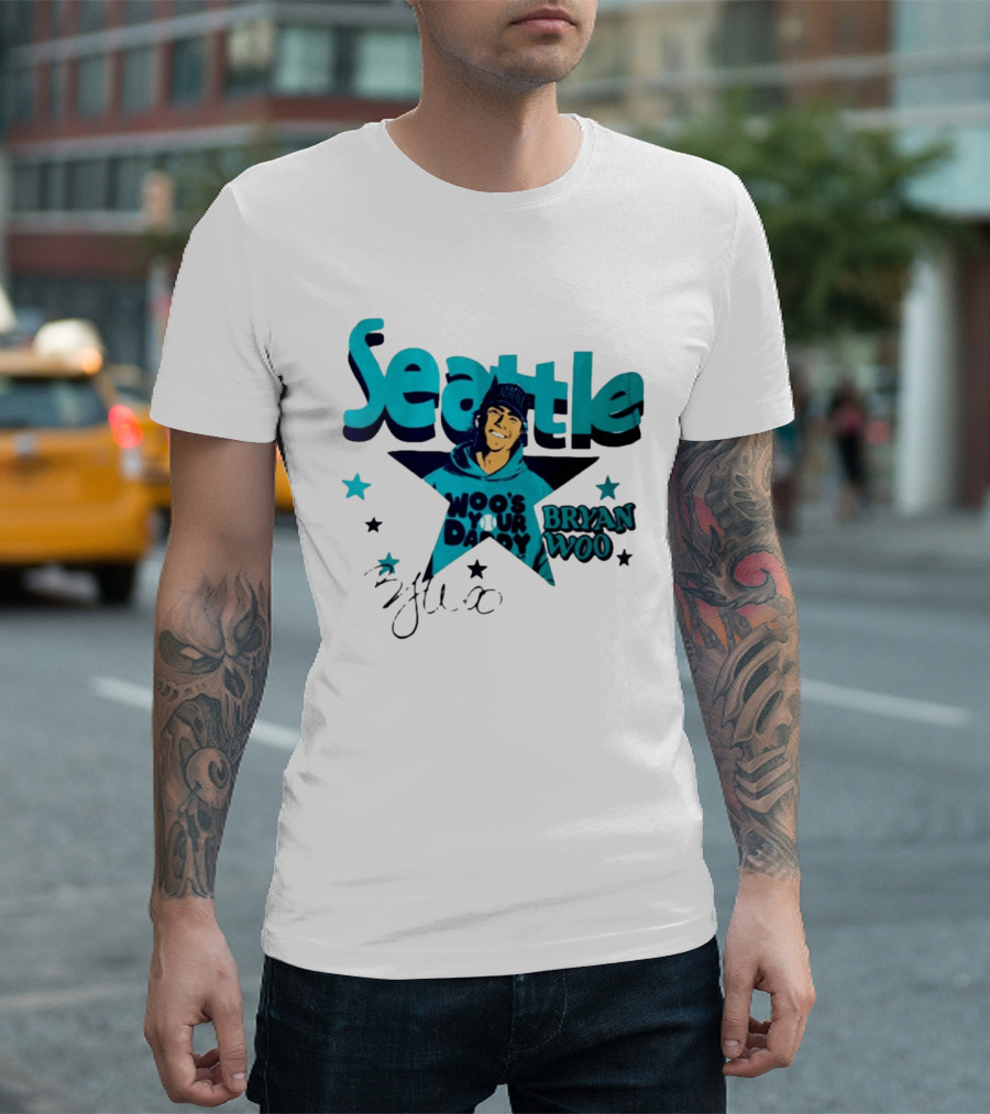 Seattle Mariners Bryan Woo Woo's Your Daddy T-Shirt