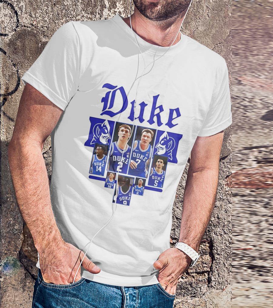 Duke Blue Devils Basketball Team Collage 2025 2026 T-Shirt