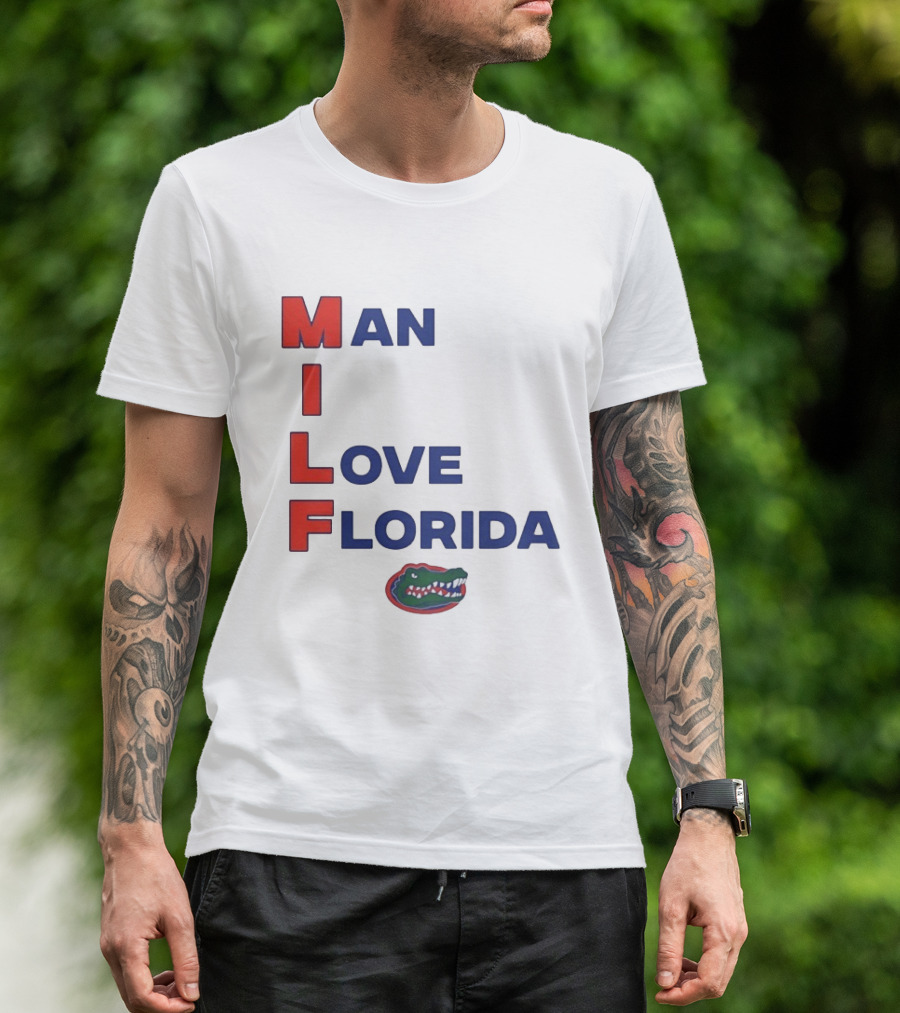 Man I Love Florida Gators College Football Gator T-Shirt