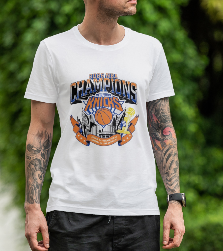 2026 NBA Champions New York Knicks Madison Square Garden T-Shirt