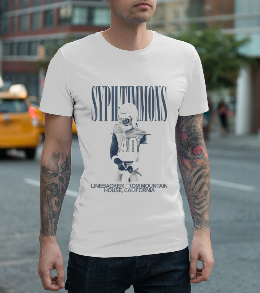 Syph Timmons Linebacker Orlando California Football 40 T-Shirt