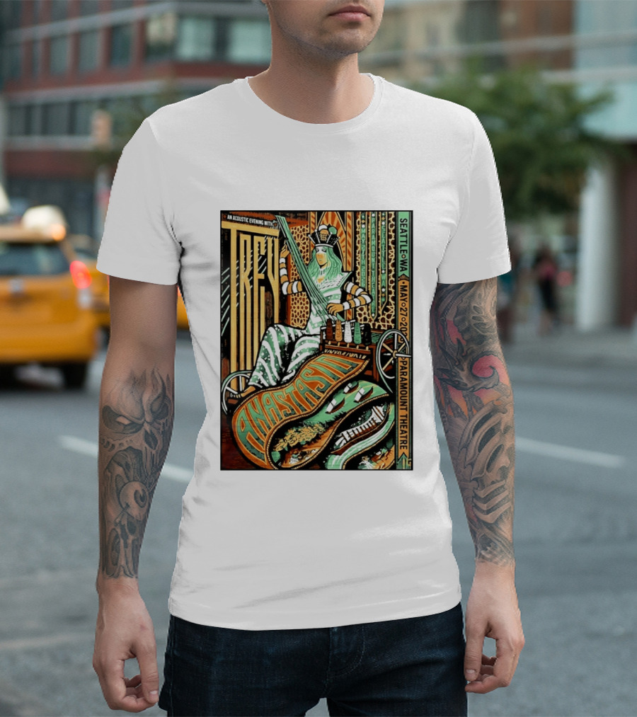 Trey Anastasio Acoustic Evening Seattle WA May 27 2026 Paramount Theatre T-Shirt