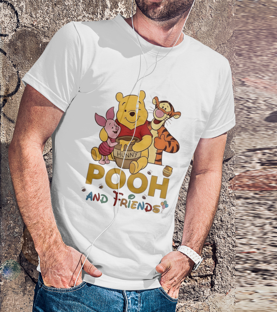 Pooh And Friends Hunny Pot Tigger Piglet T-Shirt