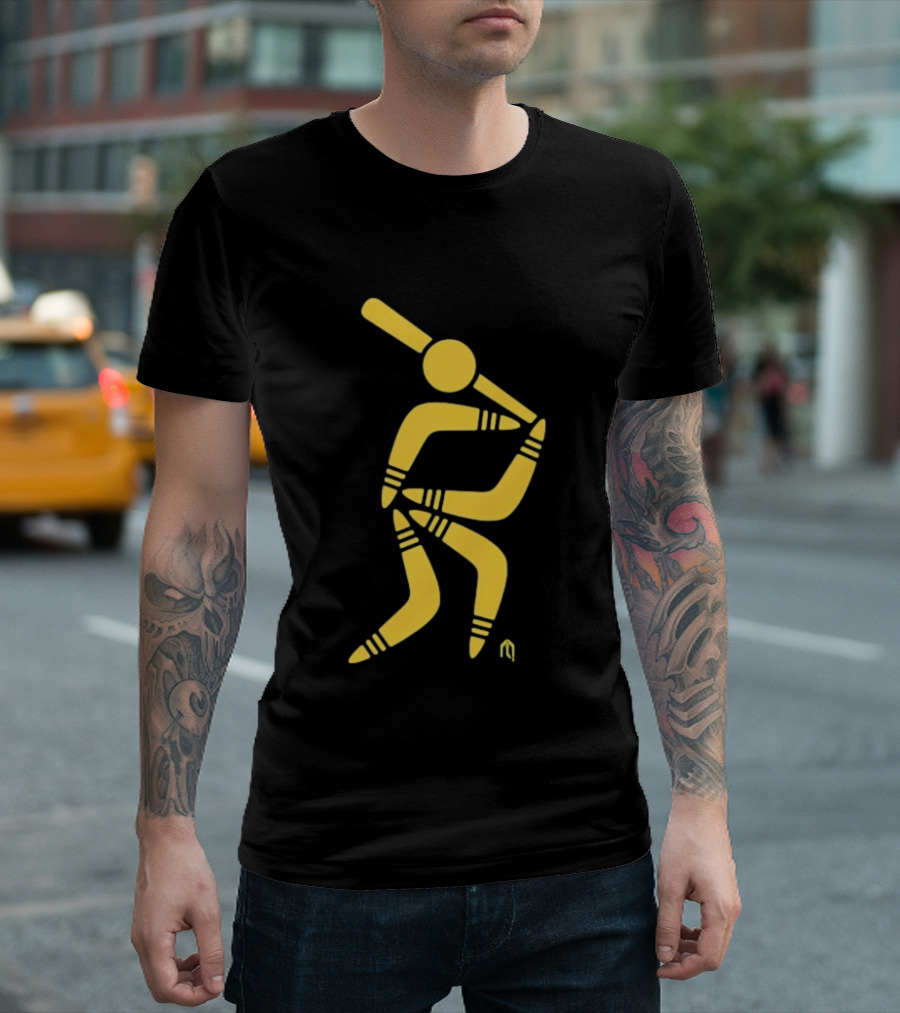 Aussie Baseball Players Boomerang T-Shirt