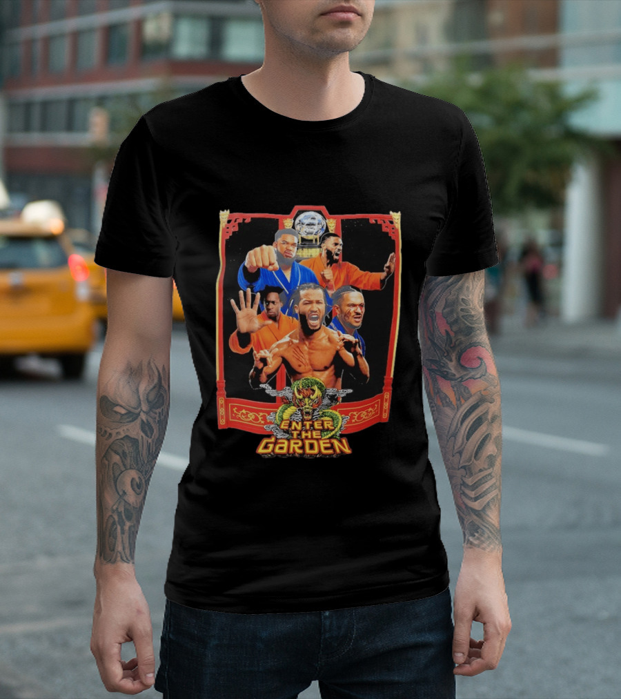 Jalen Brunson Karl Anthony Towns Mikal Bridges Josh Hart Enter The Garden Knicks Basketball T-Shirt