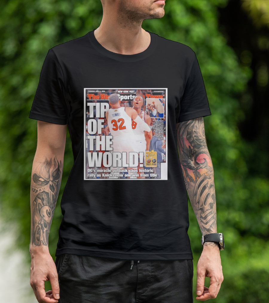 Karl Anthony Towns OG Anunoby Knicks Tip Of The World NBA Finals Victory June 11 2020 T-Shirt
