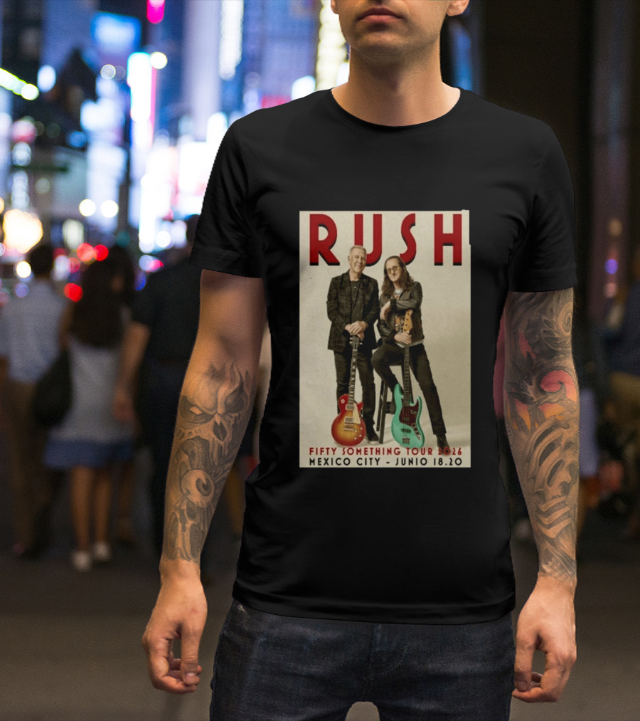 RUSH Mexico City Fifty Catfifty June 19 2026 Show T-Shirt