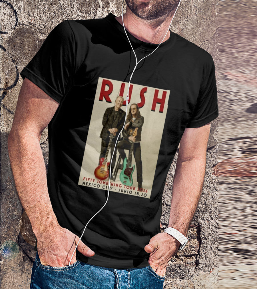 RUSH Mexico City Fifty Catfifty June 19 2026 Show T-Shirt