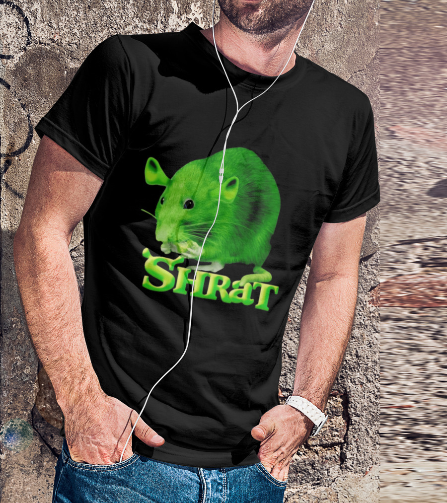 Shrat Chaos Potato Meme Shrek Rat Green Rodent Hybrid T-Shirt