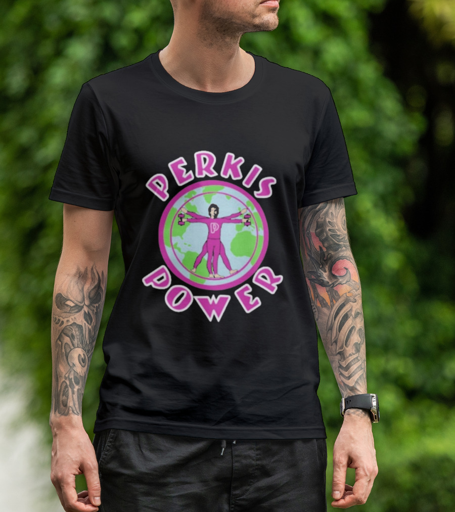 Perkis Power World Fitness Gym Tony Perkis Training T-Shirt