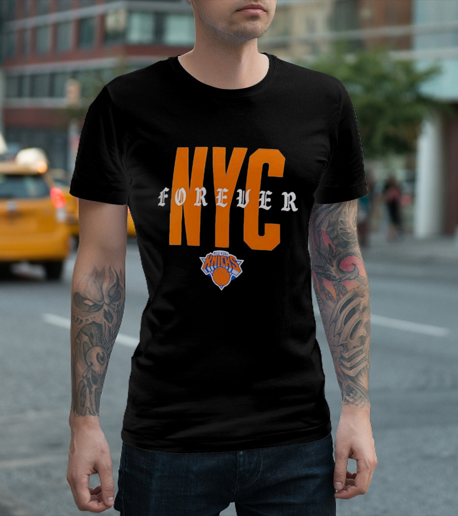 New York Knicks NYC Forever Basketball T-Shirt