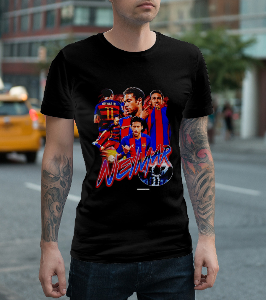 Neymar Jr Barcelona Iconic Football Legend T-Shirt