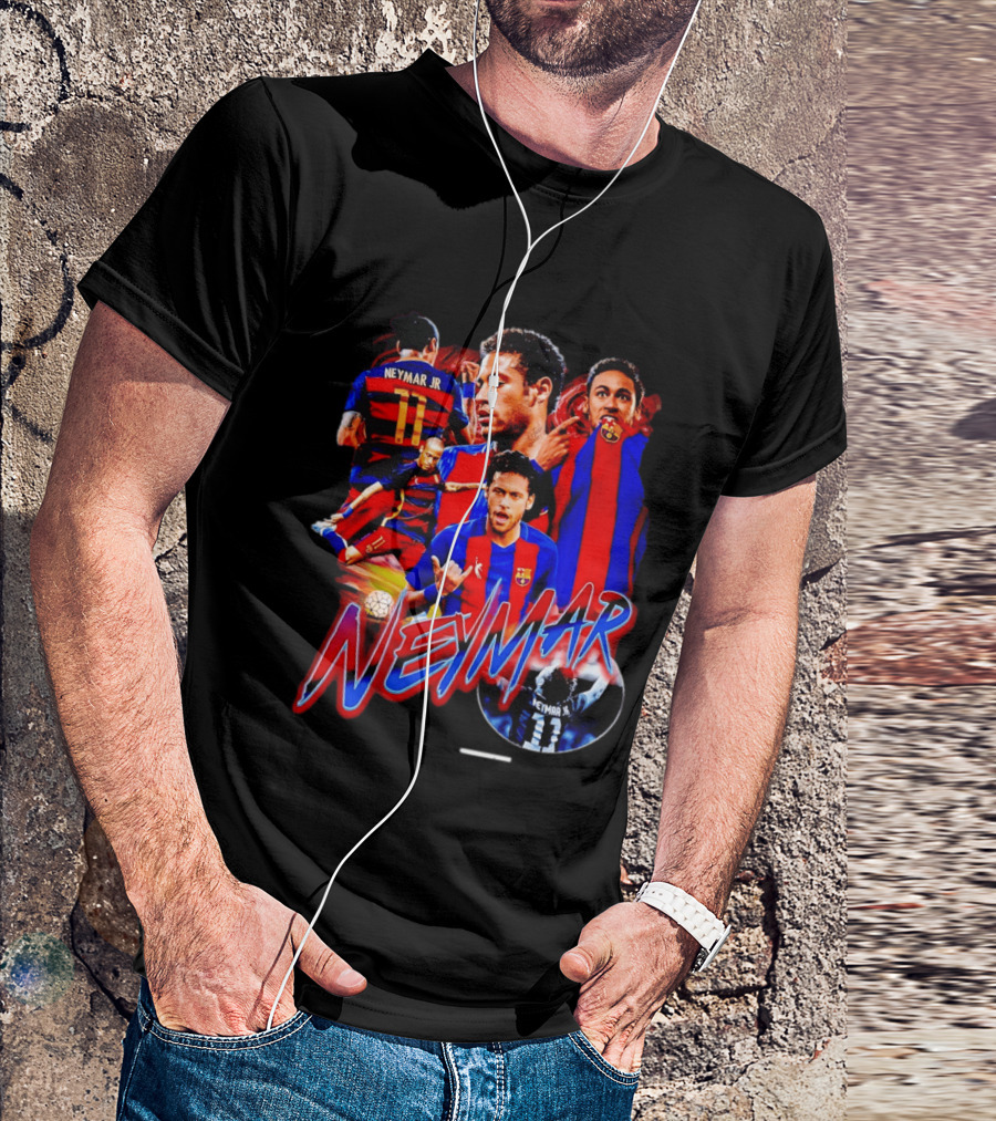 Neymar Jr Barcelona Iconic Football Legend T-Shirt