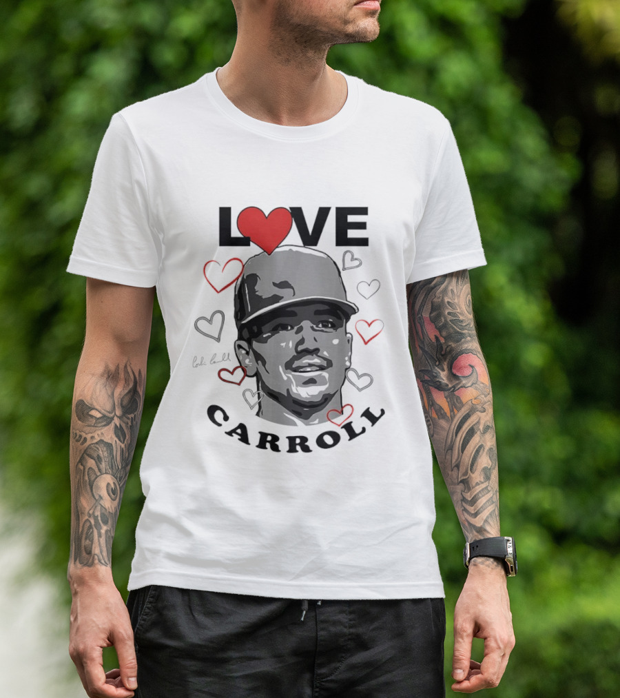 Love Corbin Carroll Heart Baseball Arizona Diamondbacks T-Shirt