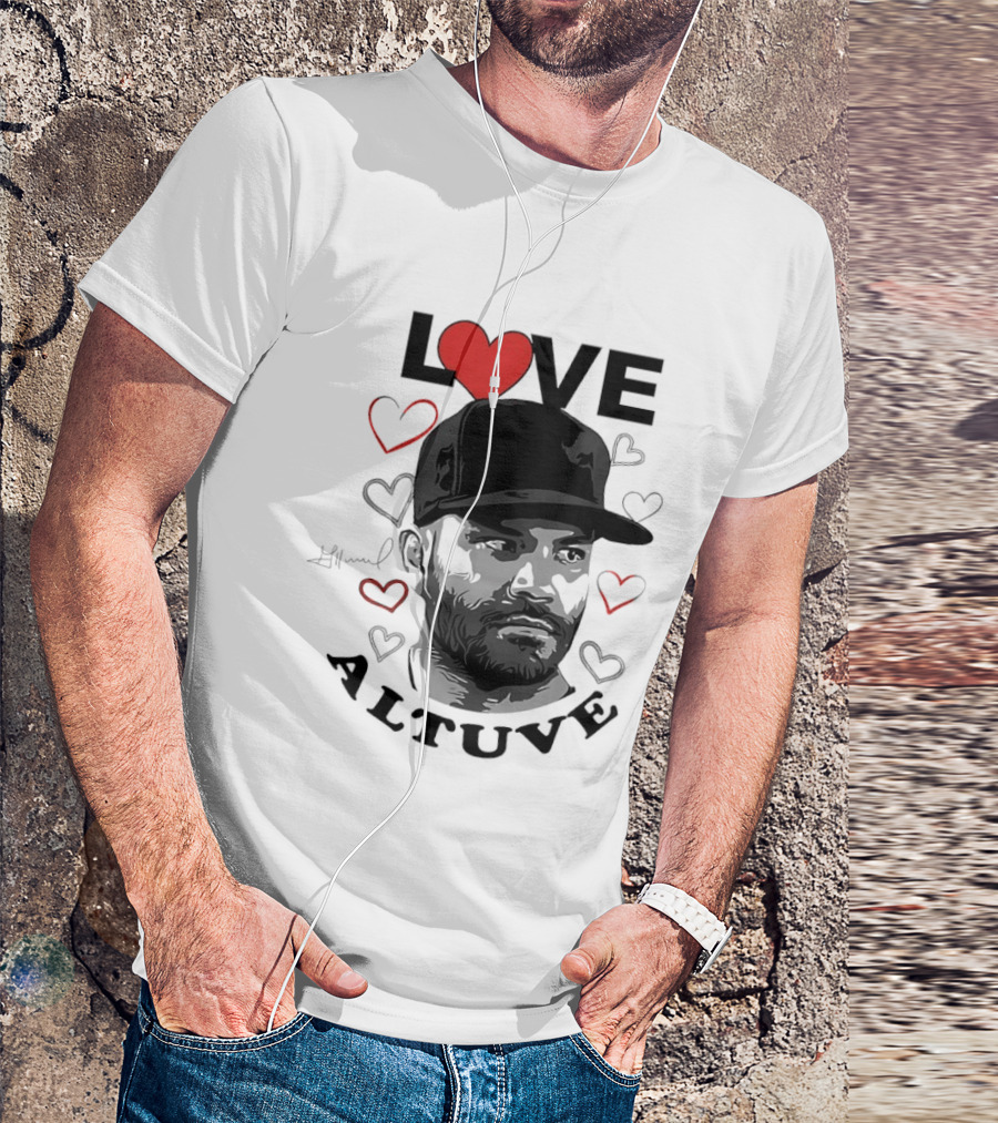 Love Altuve Houston Baseball Heart T-Shirt